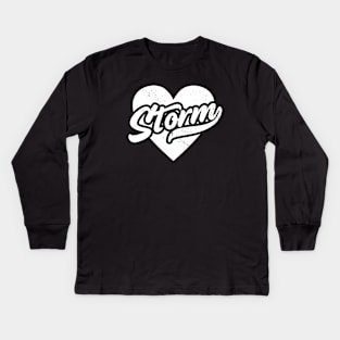 Vintage Storm School Spirit // High School Football Mascot // Go Storm Kids Long Sleeve T-Shirt